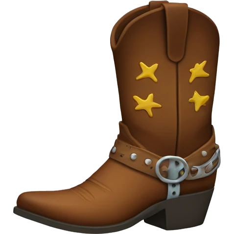 Cowboy boot emoji