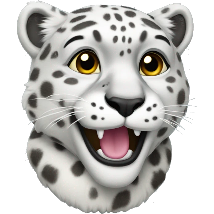 snow leopard  emoji