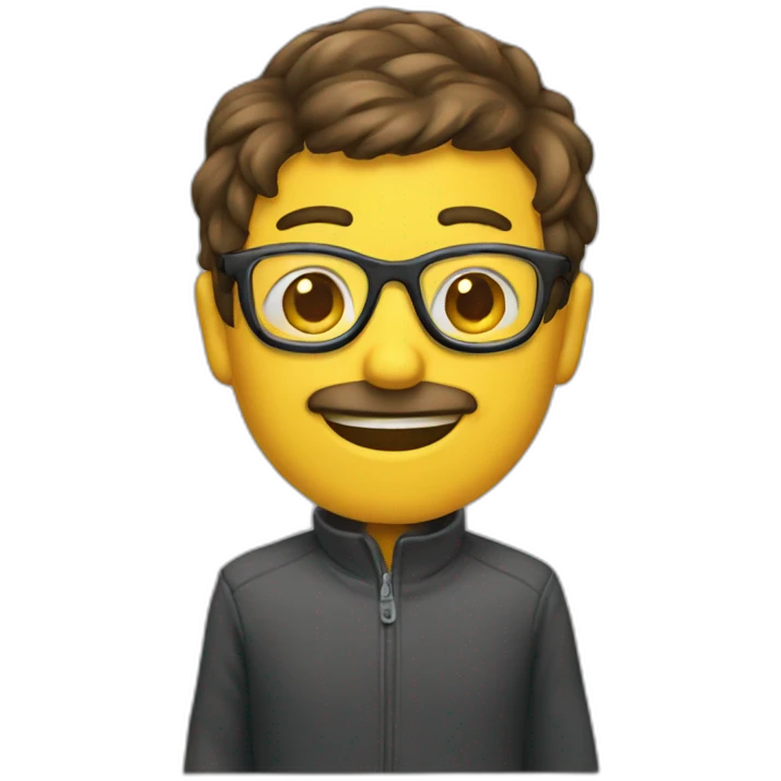 chat à lunette emoji
