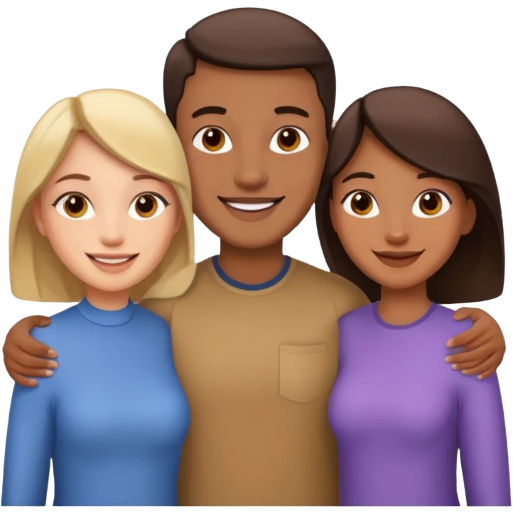 Two sisters and one man emoji emoji