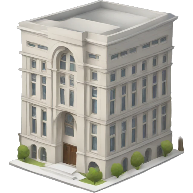 Building with architectural details emoji
