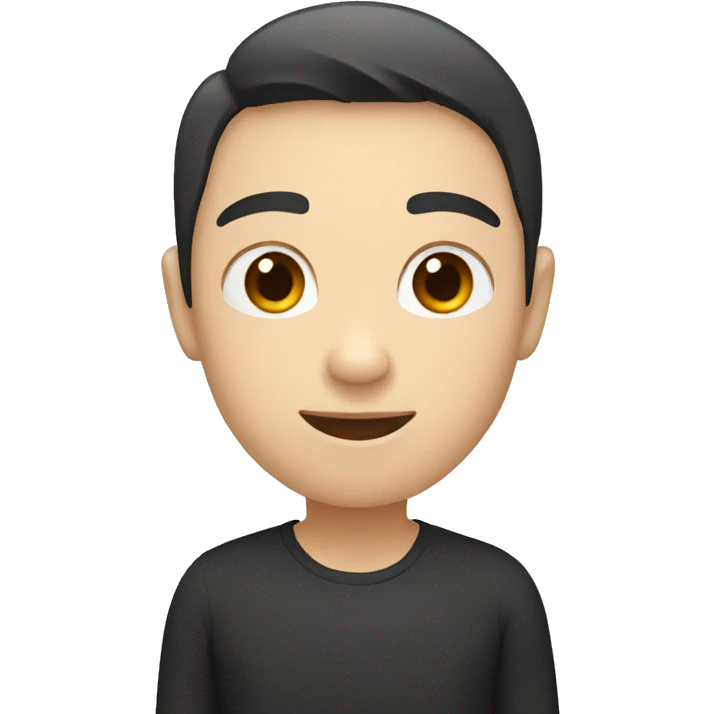 1 white, 1 black and 1 asian person emoji