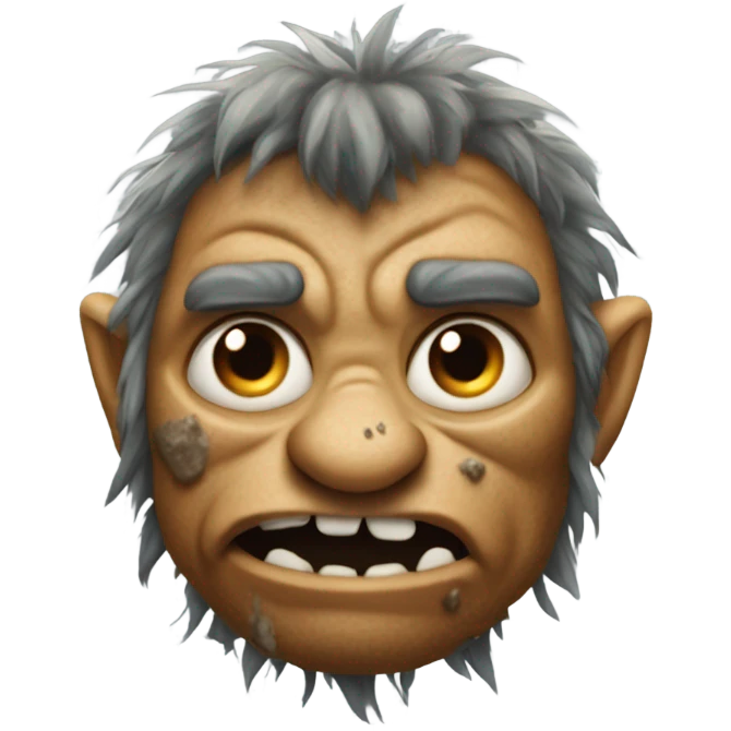 troll with bad skin  emoji