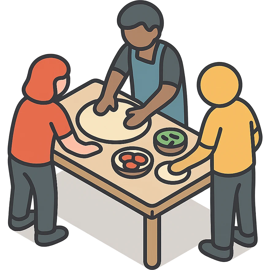 people making pizza  emoji