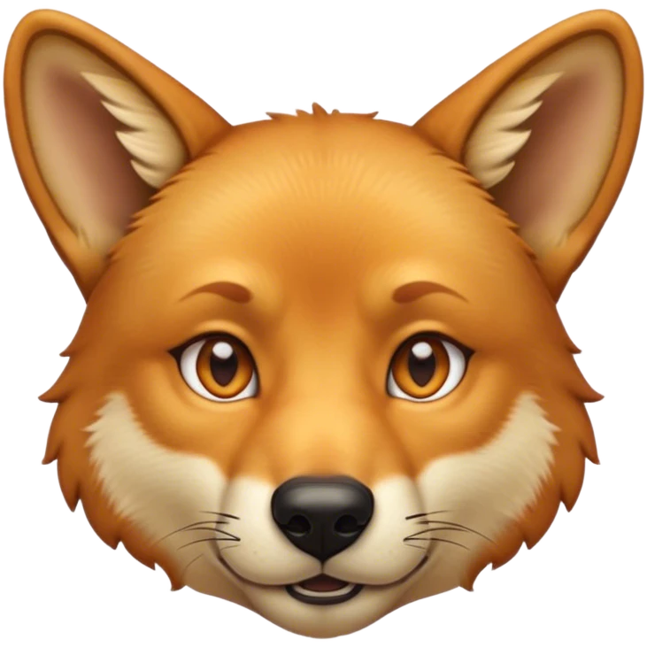 Cinematic Noble Dingo Portrait Emoji, Poised and regal, with a lean, agile build and a short, sandy-tawny fur that speaks of the wild outback, deep-set soulful amber eyes and alert ears, Simplified yet sharp and sophisticated features, highly detailed, glowing with a soft, dignified glow, high shine, intelligent and resourceful, stylized with an air of untamed elegance, focused and attentive, soft glowing outline, capturing the essence of a watchful and confident wild canine, so majestic it feels as though it could trot out of the screen with effortless authority! emoji