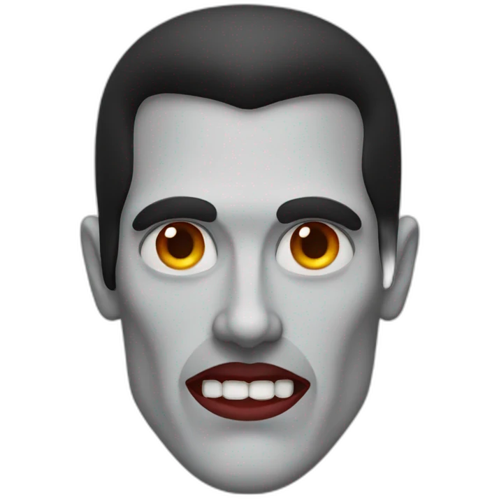 dracula face halloween emoji