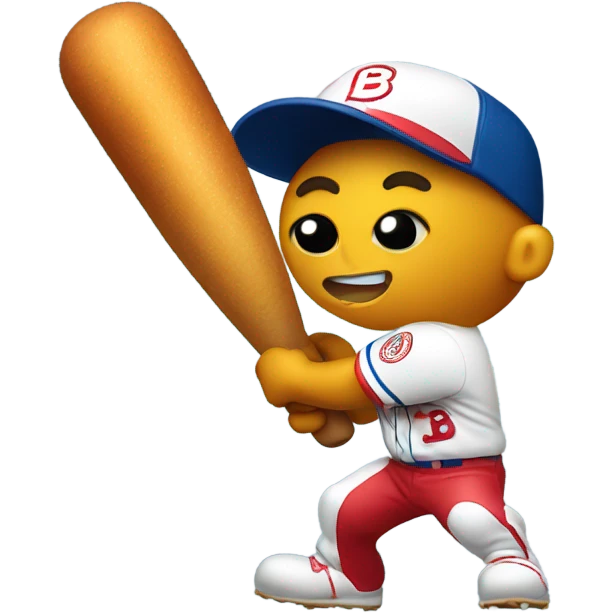 Corndog playing baseball emoji