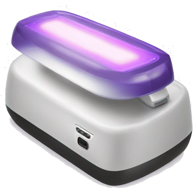 Realistic uv nail lamp emoji