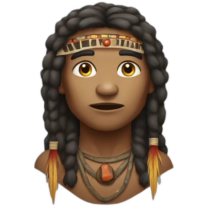 Aborigine shaman call rain emoji
