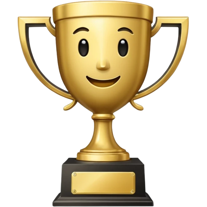 Trophy with risitas emoji