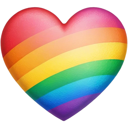 Pride heart emoji