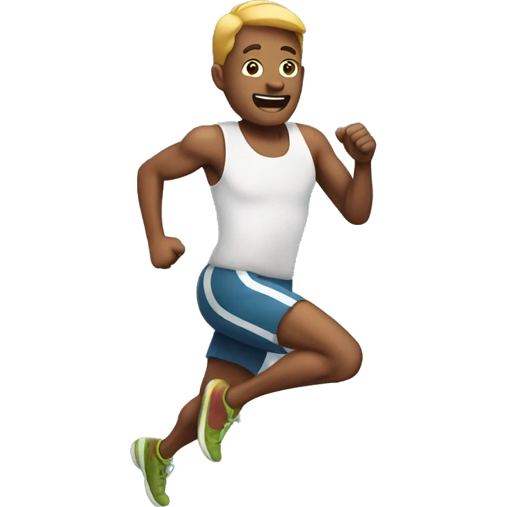 Man running emoji
