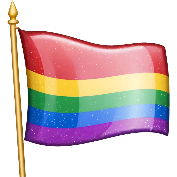 flag lgbtq+ glitter emoji