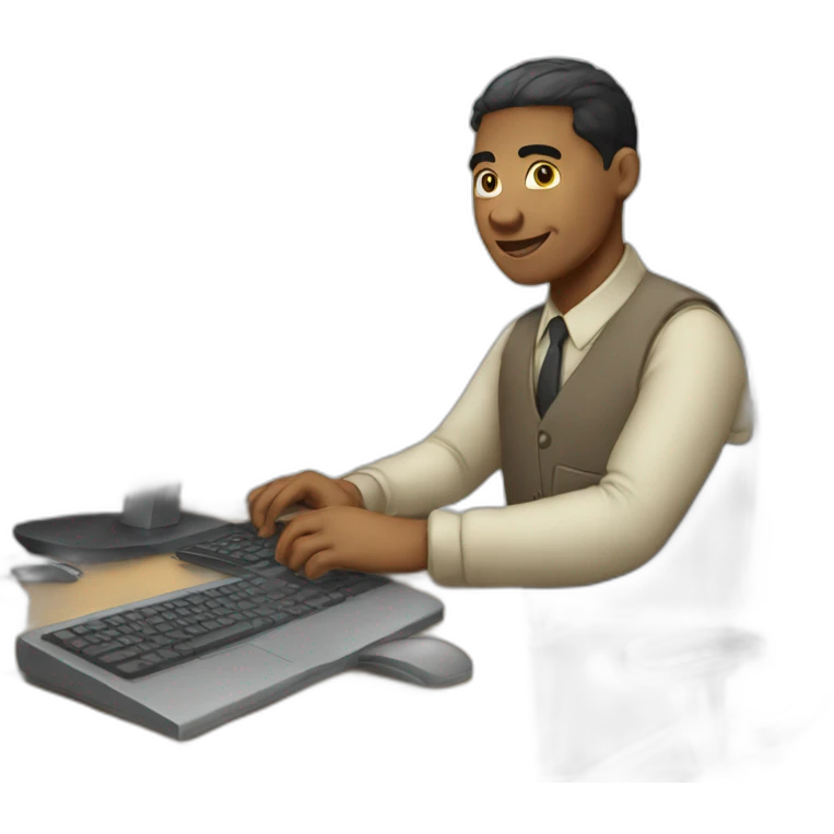 working at pc emoji