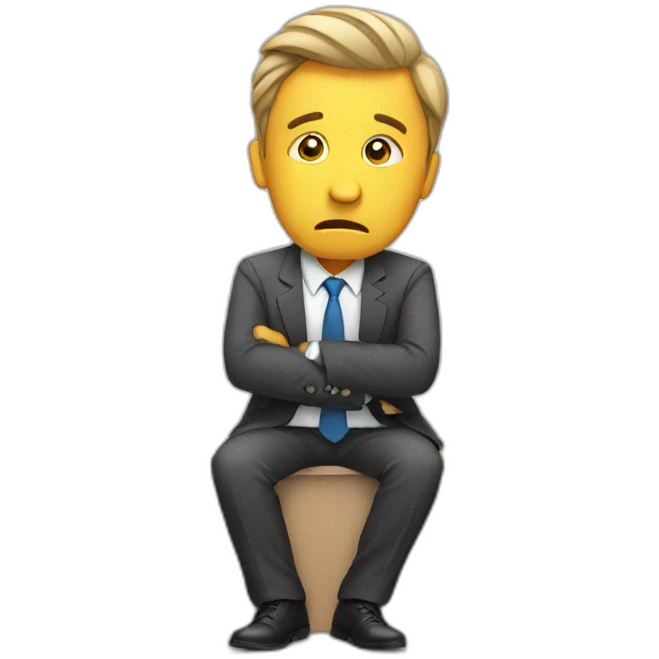 stressed businessman emoji
