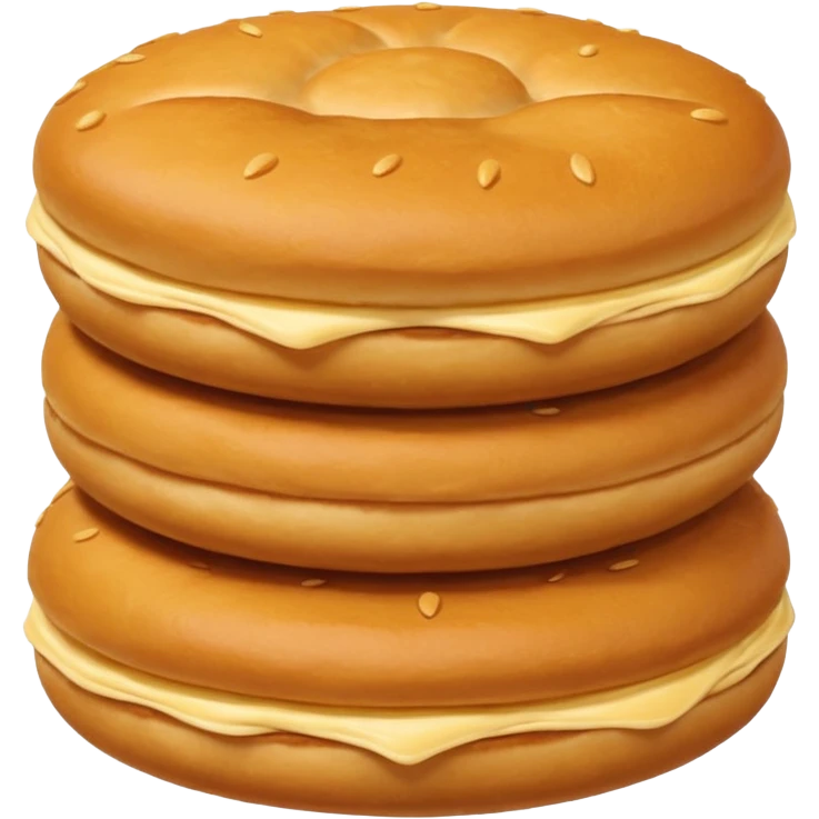 stack of small round vetkoek, golden brown, simple, inviting emoji emoji