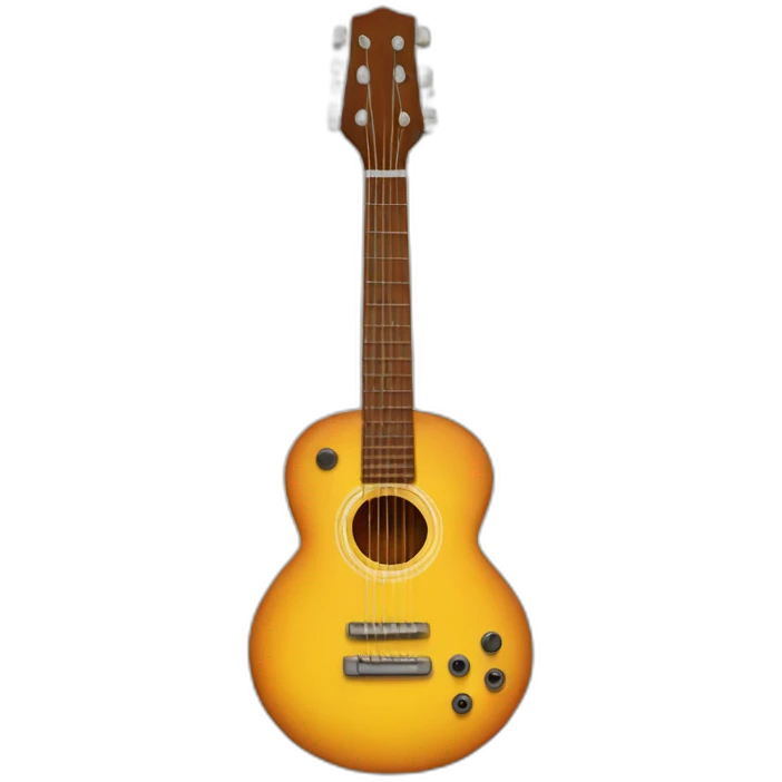 Happy guitar emoji