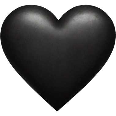 black grunge heart emoji