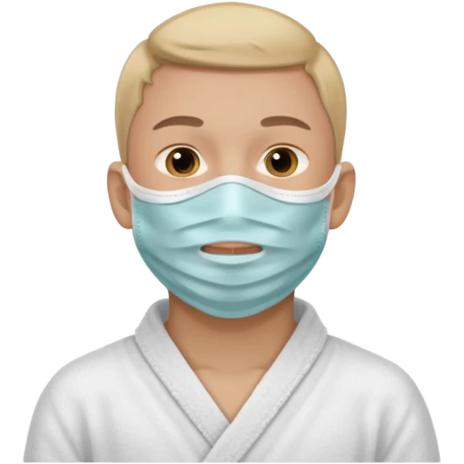 spa facemask boy emoji