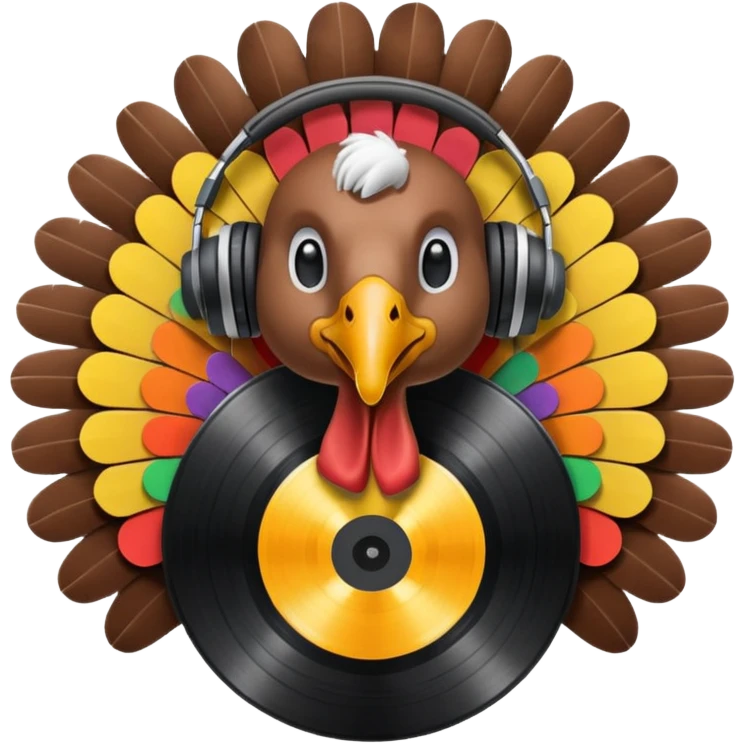 Turkey Spinning records emoji