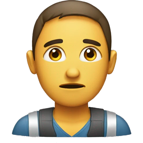 Sad Amazon worker  emoji