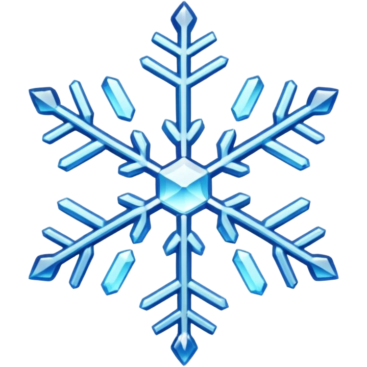 snowflake with different color  emoji