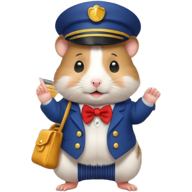 Hamster working at the station  emoji