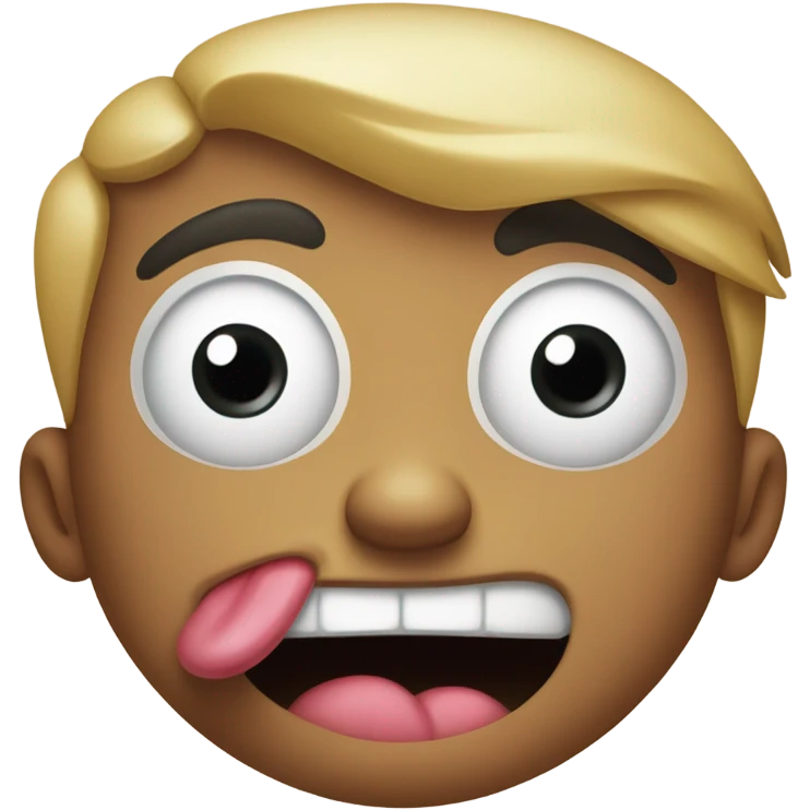 freaky sticking tongue out emoji