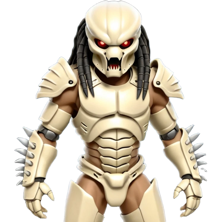 Predator from movie predator with bone armor emoji