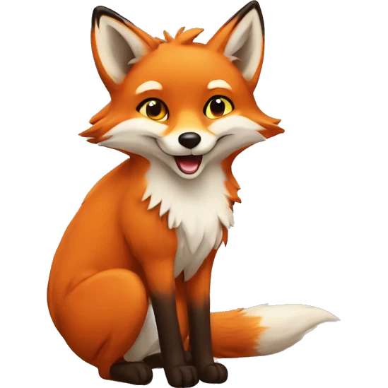 cunning fox love emoji