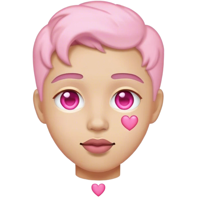 pink heart eyes emoji  emoji