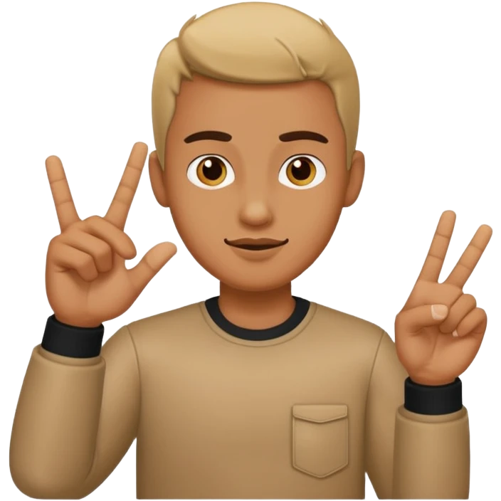 Cool guy flipping off  emoji