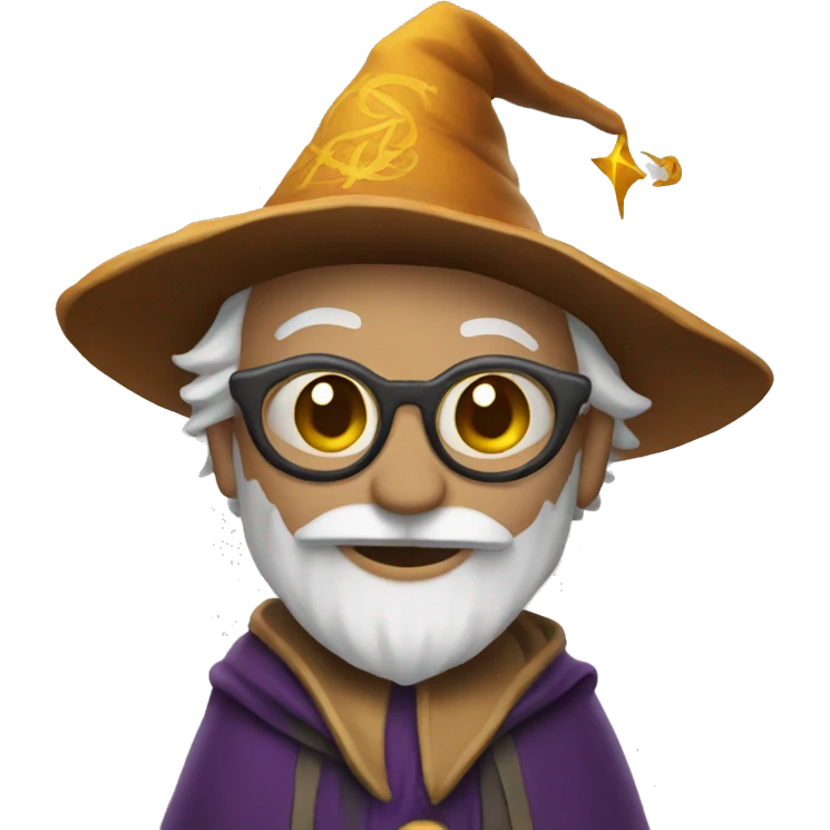 Gracias wearing a wizard hat emoji
