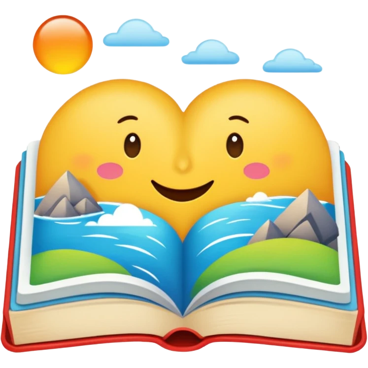 a story picture book emoji