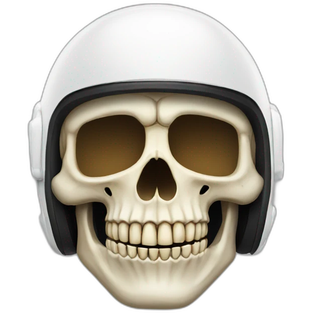 skull with helmet  emoji
