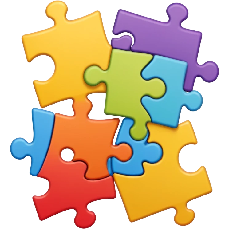 puzzle pieces fitting together emoji