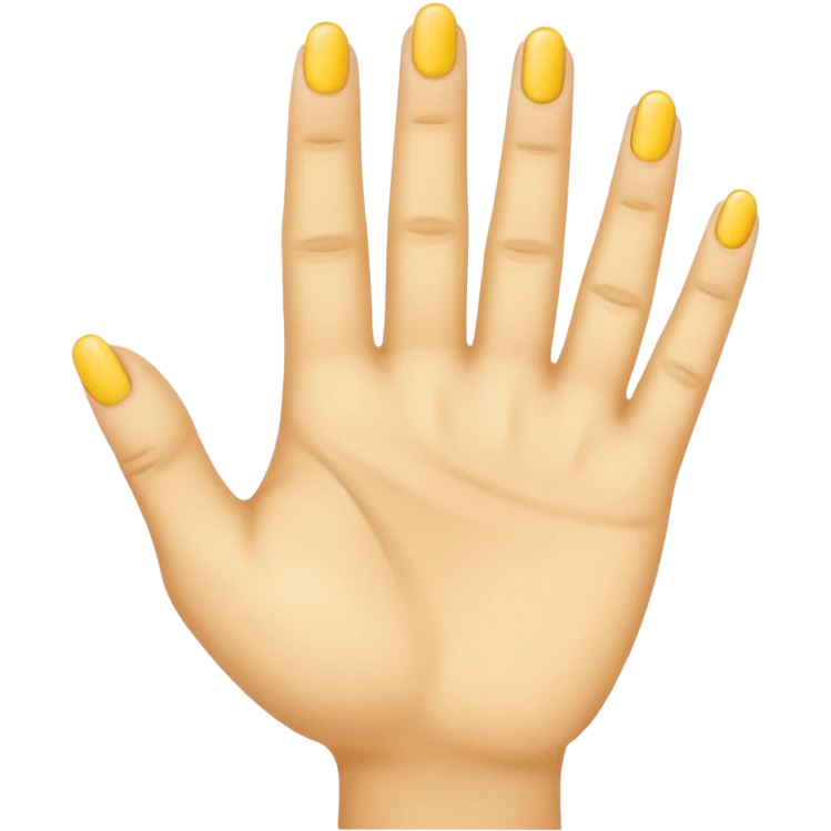 yellow hand counting emoji