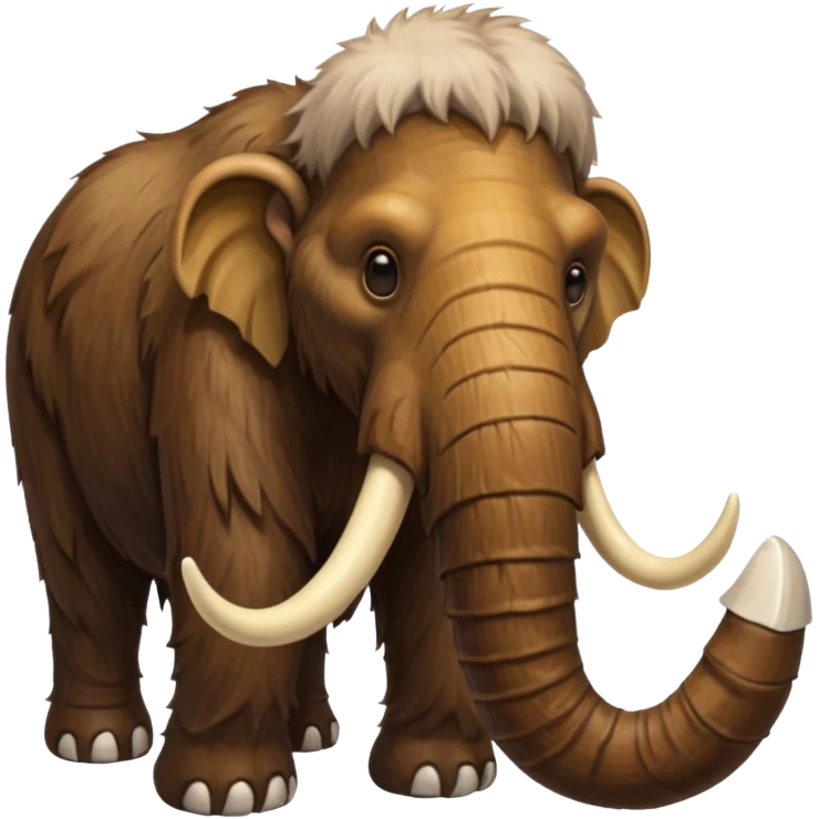 a Mammoth half body emoji