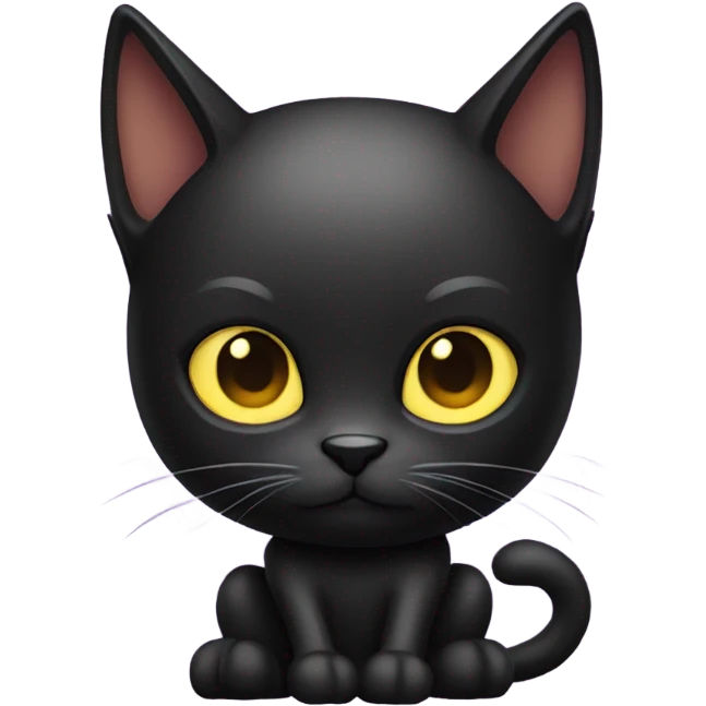 black cat gamer emoji