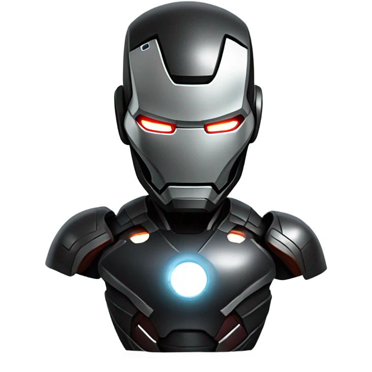 black ironman emoji