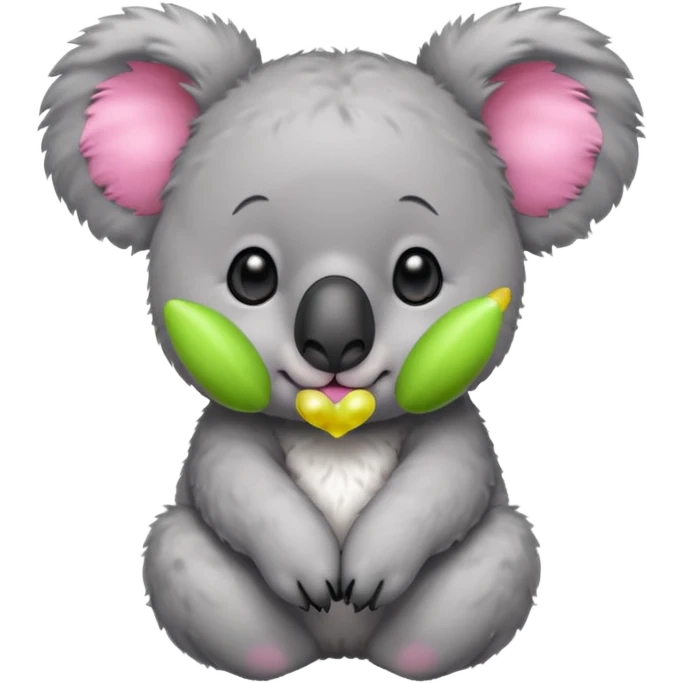 Koala with earrings emoji