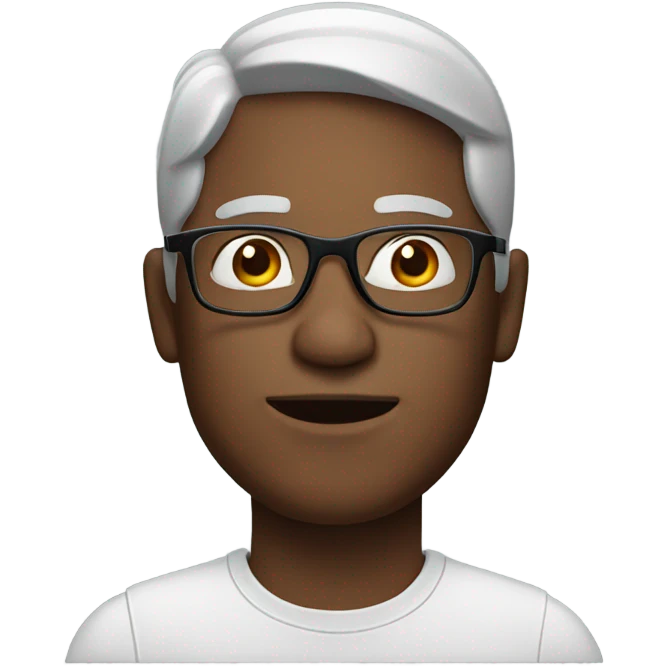 male portrait with glasses emoji