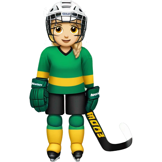Hockey goalkeeper girl emoji