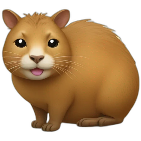 Cat on a capybara emoji