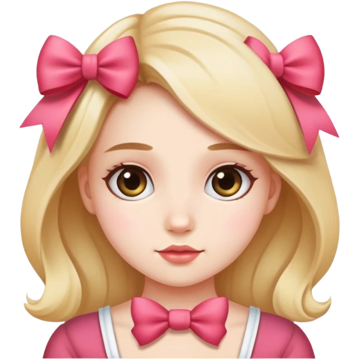 girl with ￼a cute bow  emoji