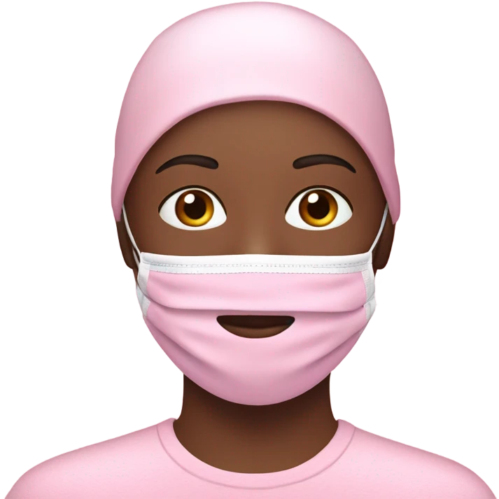 spa pink face mask emoji