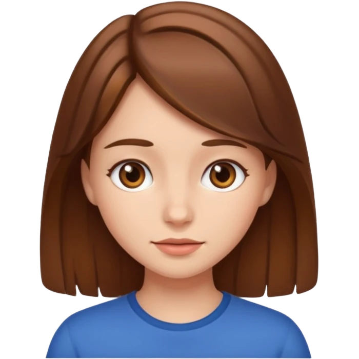 brown hair girl emoji