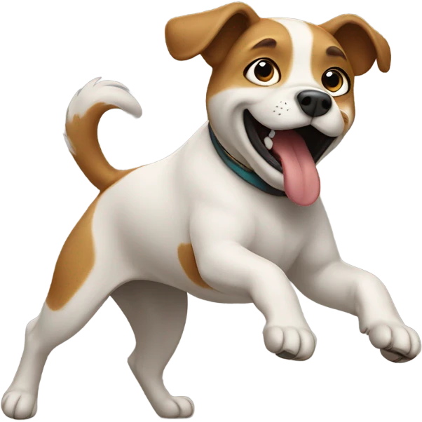 Dog dancing  emoji