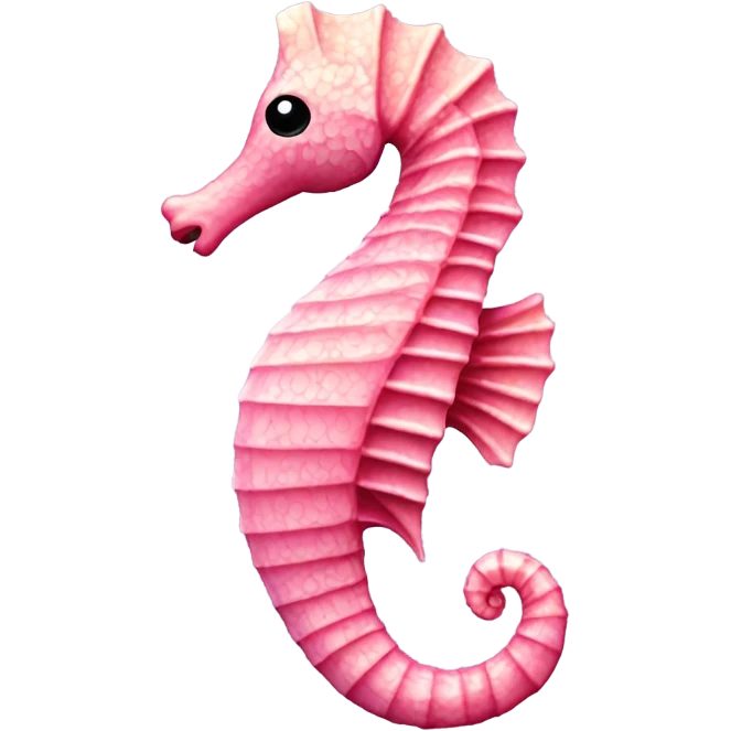 Pink light sea horse emoji