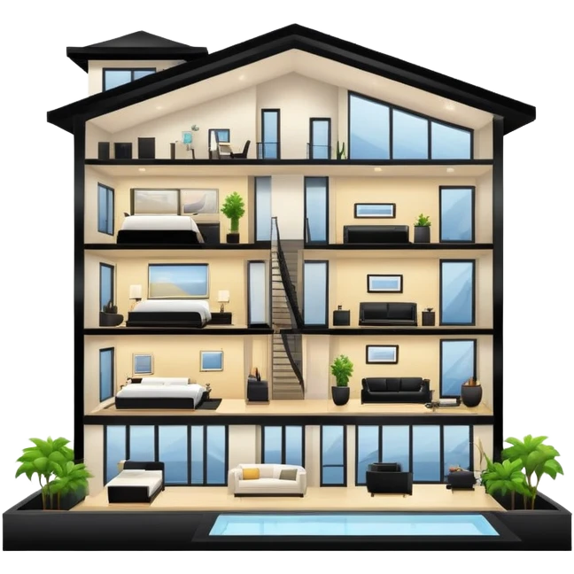 An very expensive and rich ripenthouse emoji